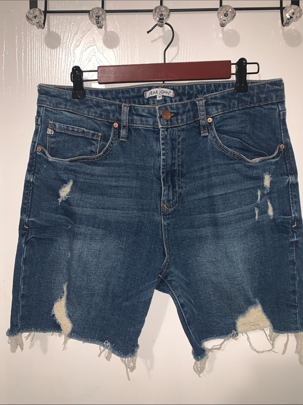 Dear John Blue Denim Jeans with Branded Button